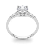 Round Cluster Lab Grown Diamond Engagement Ring - VS1 D/E/F | 14K & 18K Gold | 18K White Gold | Round Lab Diamond | Picasso Gold & Diamond Chicago