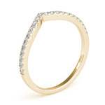 1/5 ct tw Round Lab Grown Diamond Wedding Band in 14K White Gold