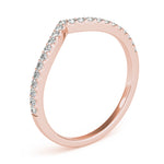 1/5 ct tw Round Lab Grown Diamond Wedding Band in 14K White Gold