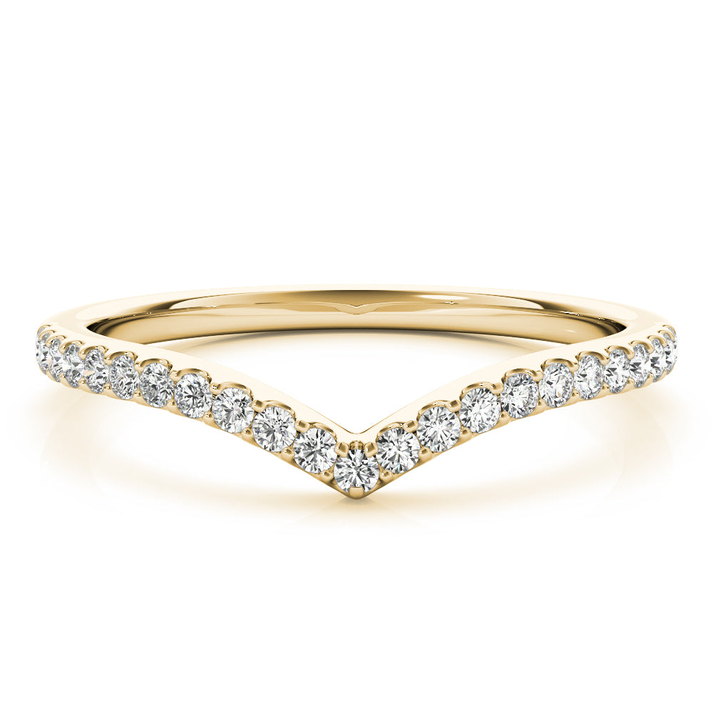 1/5 ct tw Round Lab Grown Diamond Wedding Band in 14K White Gold