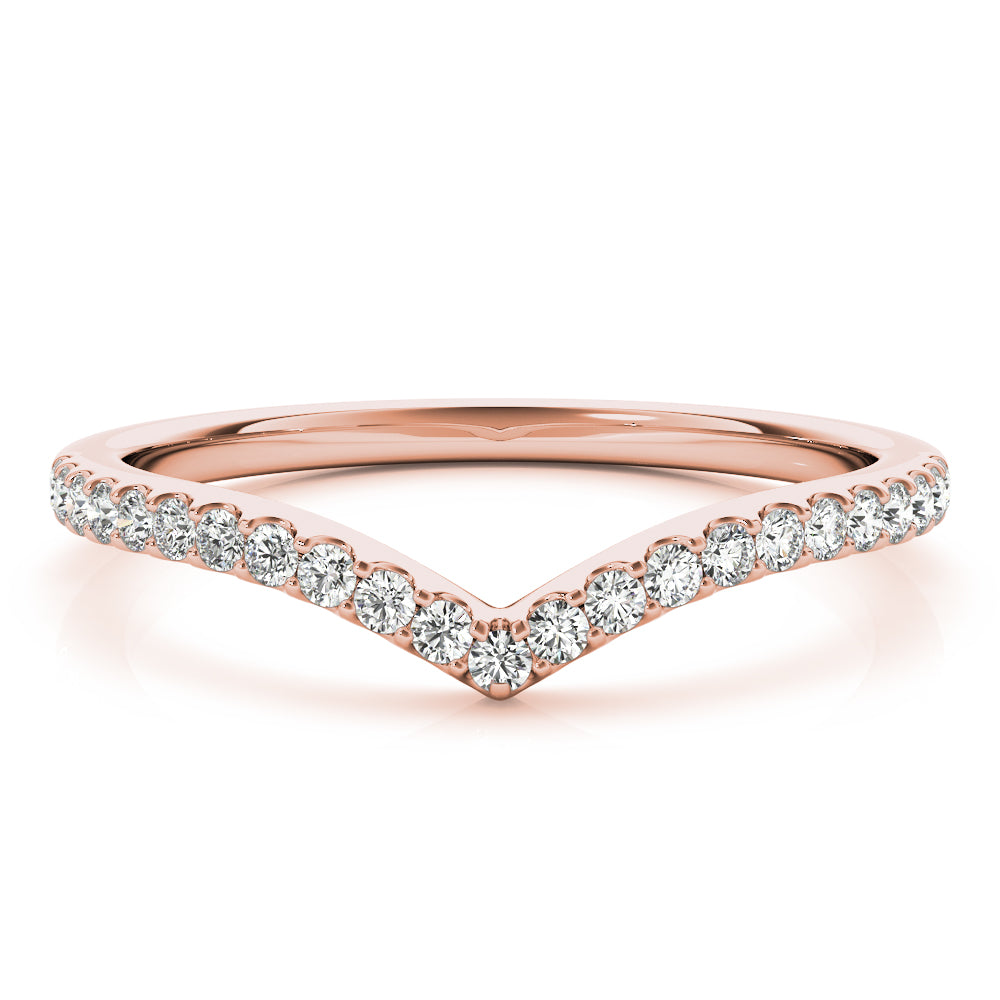 1/5 ct tw Round Lab Grown Diamond Wedding Band in 14K White Gold