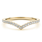 1/5 ct tw Round Lab Grown Diamond Wedding Band in 14K White Gold