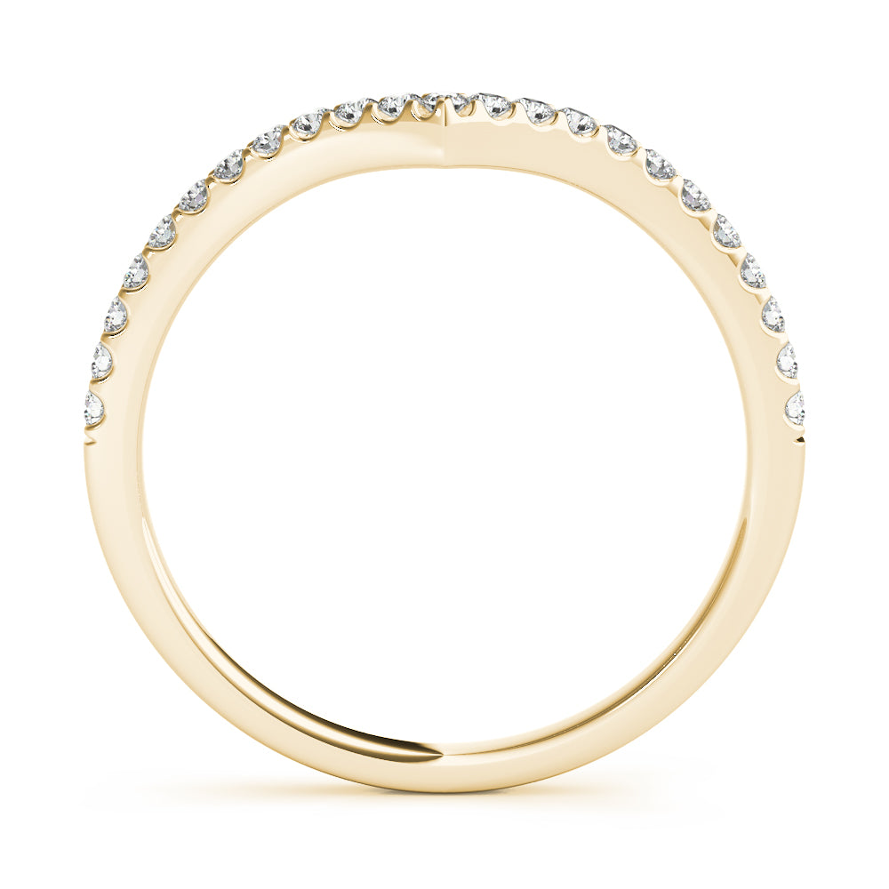 1/5 ct tw Round Lab Grown Diamond Wedding Band in 14K White Gold