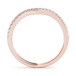 1/5 ct tw Round Lab Grown Diamond Wedding Band in 14K White Gold