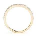 1/5 ct tw Round Lab Grown Diamond Wedding Band in 14K White Gold