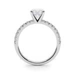 3/4 ct Round Lab Grown Diamond Engagement Ring Setting in 14K White Gold