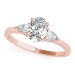 Oval Three Stone Lab Grown Diamond Engagement Ring - VS1 D/E/F | 14K & 18K Gold | 14K White Gold | Oval Lab Diamond | Picasso Gold & Diamond Chicago
