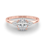 Oval Three Stone Lab Grown Diamond Engagement Ring - VS1 D/E/F | 14K & 18K Gold | 14K Yellow Gold | Oval Lab Diamond | Picasso Gold & Diamond Chicago