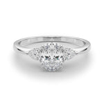 Oval Three Stone Lab Grown Diamond Engagement Ring - VS1 D/E/F | 14K & 18K Gold | 14K Rose Gold | Oval Lab Diamond | Picasso Gold & Diamond Chicago