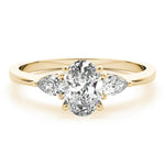 Oval Three Stone Lab Grown Diamond Engagement Ring - VS1 D/E/F | 14K & 18K Gold | 18K White Gold | Oval Lab Diamond | Picasso Gold & Diamond Chicago