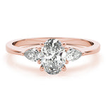 Oval Three Stone Lab Grown Diamond Engagement Ring - VS1 D/E/F | 14K & 18K Gold | 18K White Gold | Oval Lab Diamond | Picasso Gold & Diamond Chicago