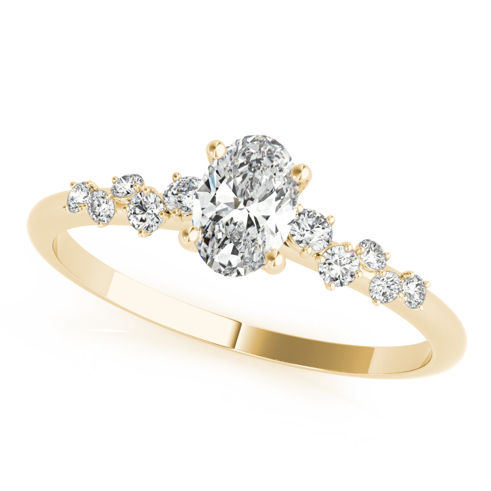 Oval Classic Lab Grown Diamond Engagement Ring - VS1 D/E/F | 14K & 18K Gold | 14K White Gold | Oval Lab Diamond | Picasso Gold & Diamond Chicago
