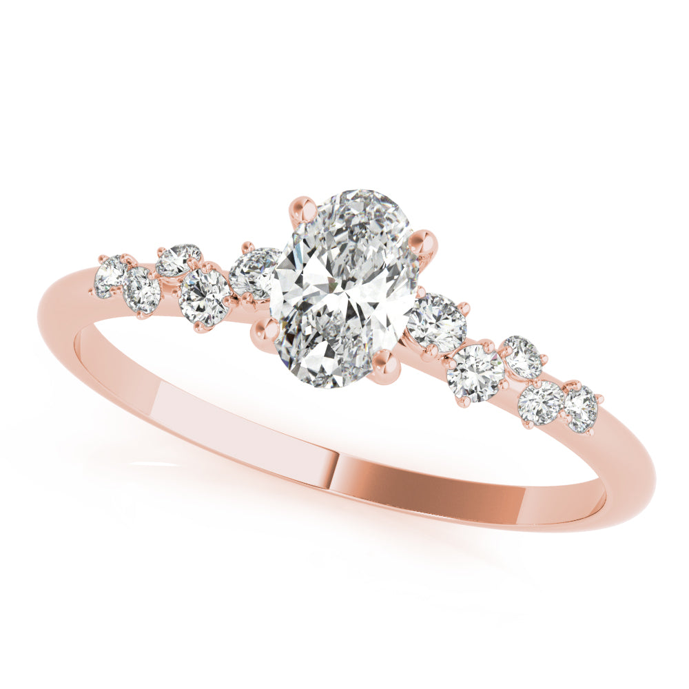 Oval Classic Lab Grown Diamond Engagement Ring - VS1 D/E/F | 14K & 18K Gold | 14K White Gold | Oval Lab Diamond | Picasso Gold & Diamond Chicago