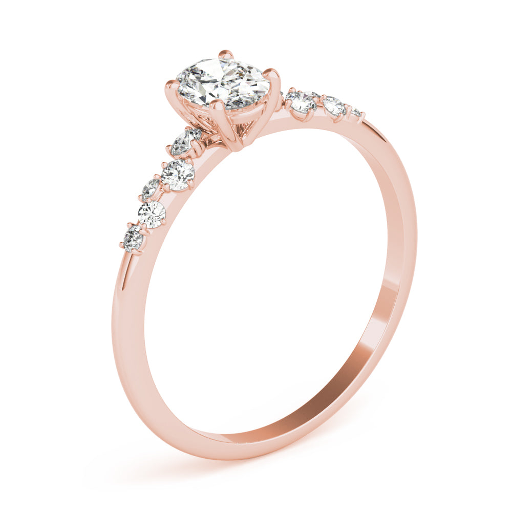 Oval Classic Lab Grown Diamond Engagement Ring - VS1 D/E/F | 14K & 18K Gold | 14K Yellow Gold | Oval Lab Diamond | Picasso Gold & Diamond Chicago