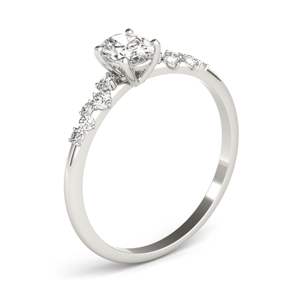 Oval Classic Lab Grown Diamond Engagement Ring - VS1 D/E/F | 14K & 18K Gold | 14K Rose Gold | Oval Lab Diamond | Picasso Gold & Diamond Chicago