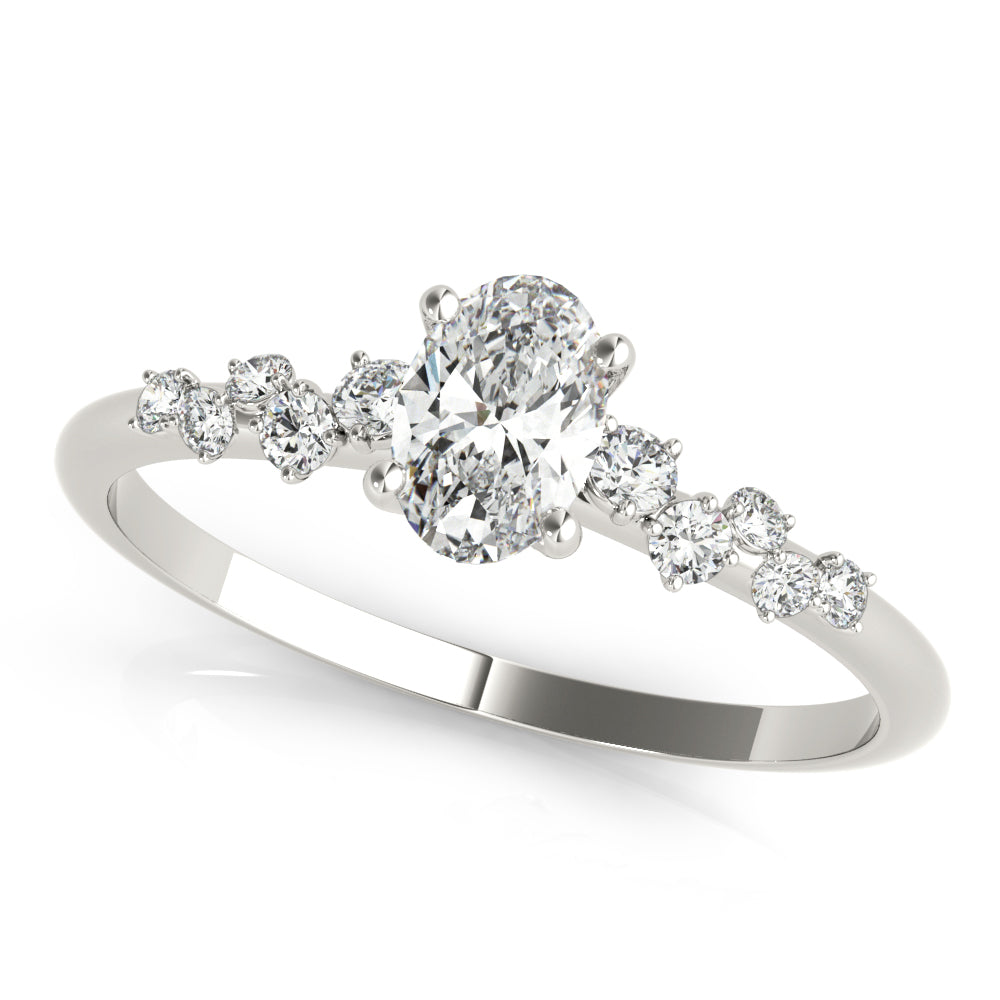 Oval Classic Lab Grown Diamond Engagement Ring - VS1 D/E/F | 14K & 18K Gold | 14K White Gold | Oval Lab Diamond | Picasso Gold & Diamond Chicago