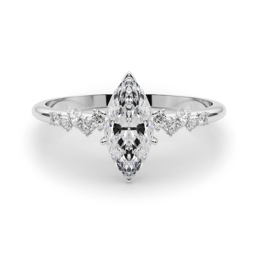Oval Classic Lab Grown Diamond Engagement Ring - VS1 D/E/F | 14K & 18K Gold | 18K White Gold | Oval Lab Diamond | Picasso Gold & Diamond Chicago