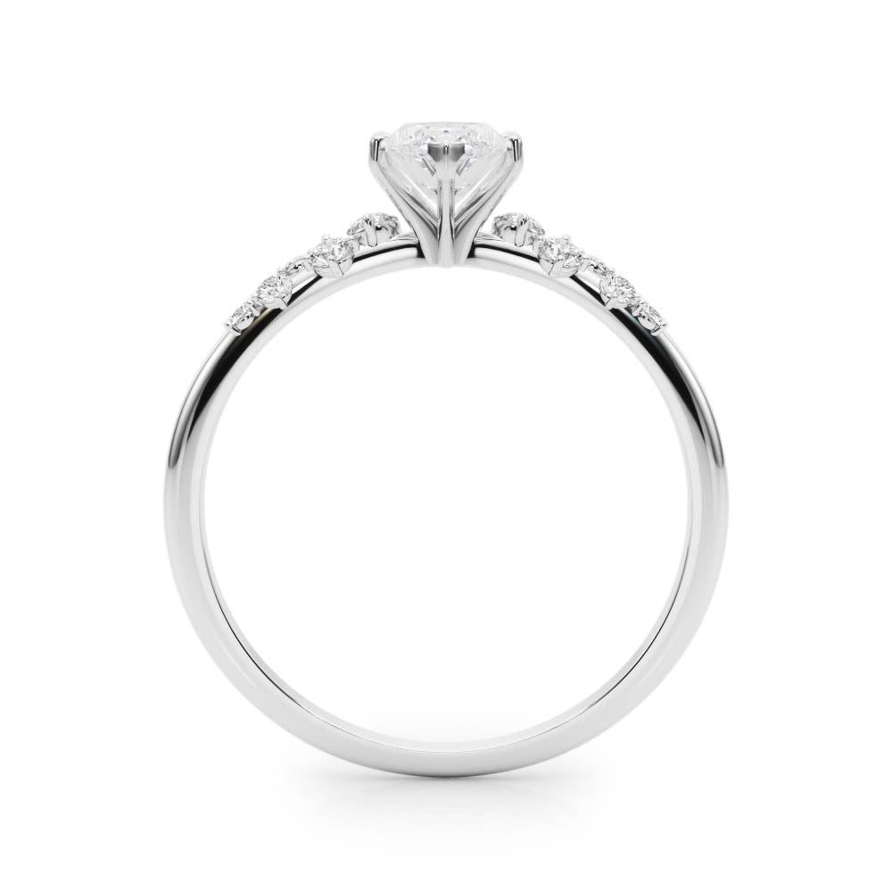Oval Classic Lab Grown Diamond Engagement Ring - VS1 D/E/F | 14K & 18K Gold | Lab Grown Diamond Engagement Ring | Picasso Gold & Diamond | Chicago