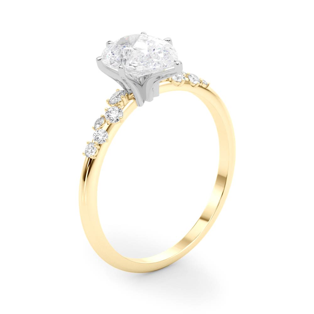 Oval Classic Lab Grown Diamond Engagement Ring - VS1 D/E/F | 14K & 18K Gold | 14K Yellow Gold | Oval Lab Diamond | Picasso Gold & Diamond Chicago