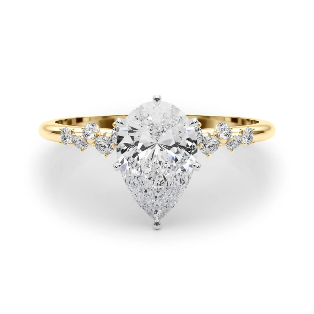 Oval Classic Lab Grown Diamond Engagement Ring - VS1 D/E/F | 14K & 18K Gold | 18K Rose Gold | Oval Lab Diamond | Picasso Gold & Diamond Chicago