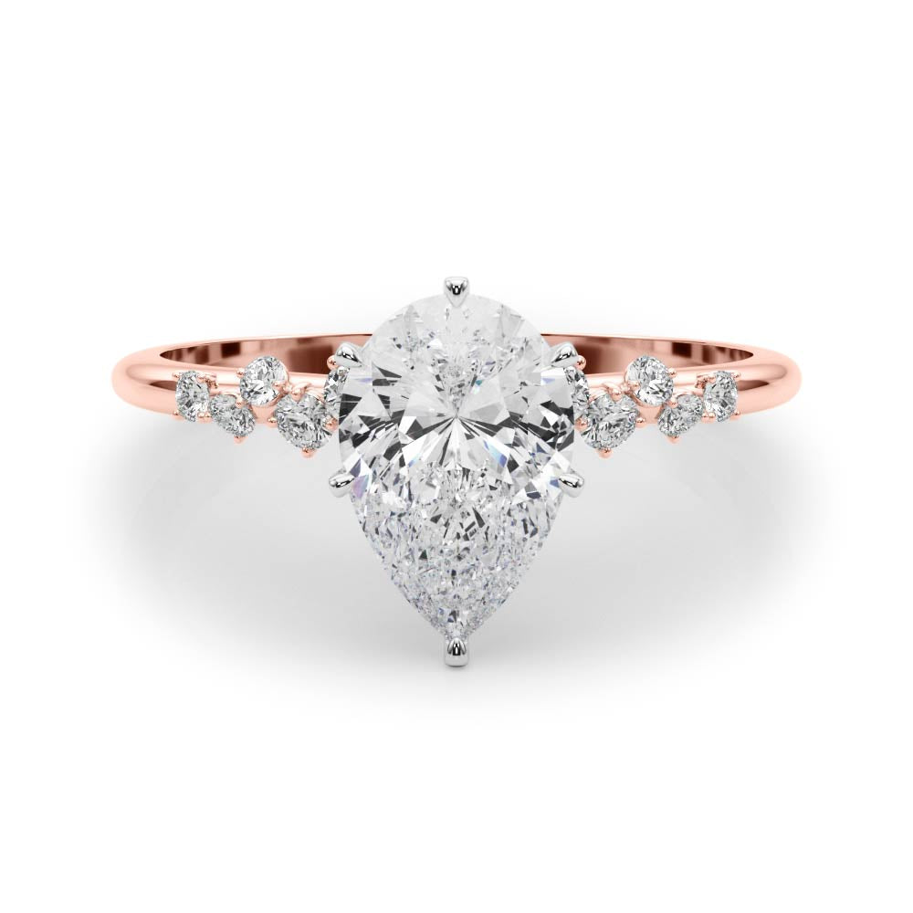 Oval Classic Lab Grown Diamond Engagement Ring - VS1 D/E/F | 14K & 18K Gold | 18K Rose Gold | Oval Lab Diamond | Picasso Gold & Diamond Chicago