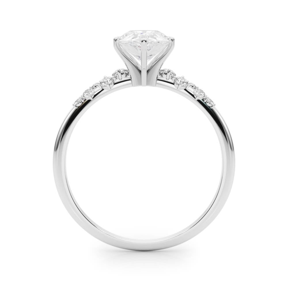 Oval Classic Lab Grown Diamond Engagement Ring - VS1 D/E/F | 14K & 18K Gold | Lab Grown Diamond Engagement Ring | Picasso Gold & Diamond | Chicago