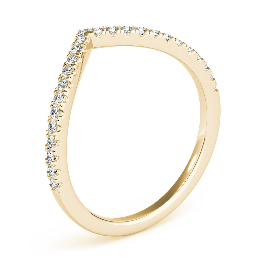 1/5 ct tw Lab Grown Diamond Wedding Band in 14K Yellow Gold
