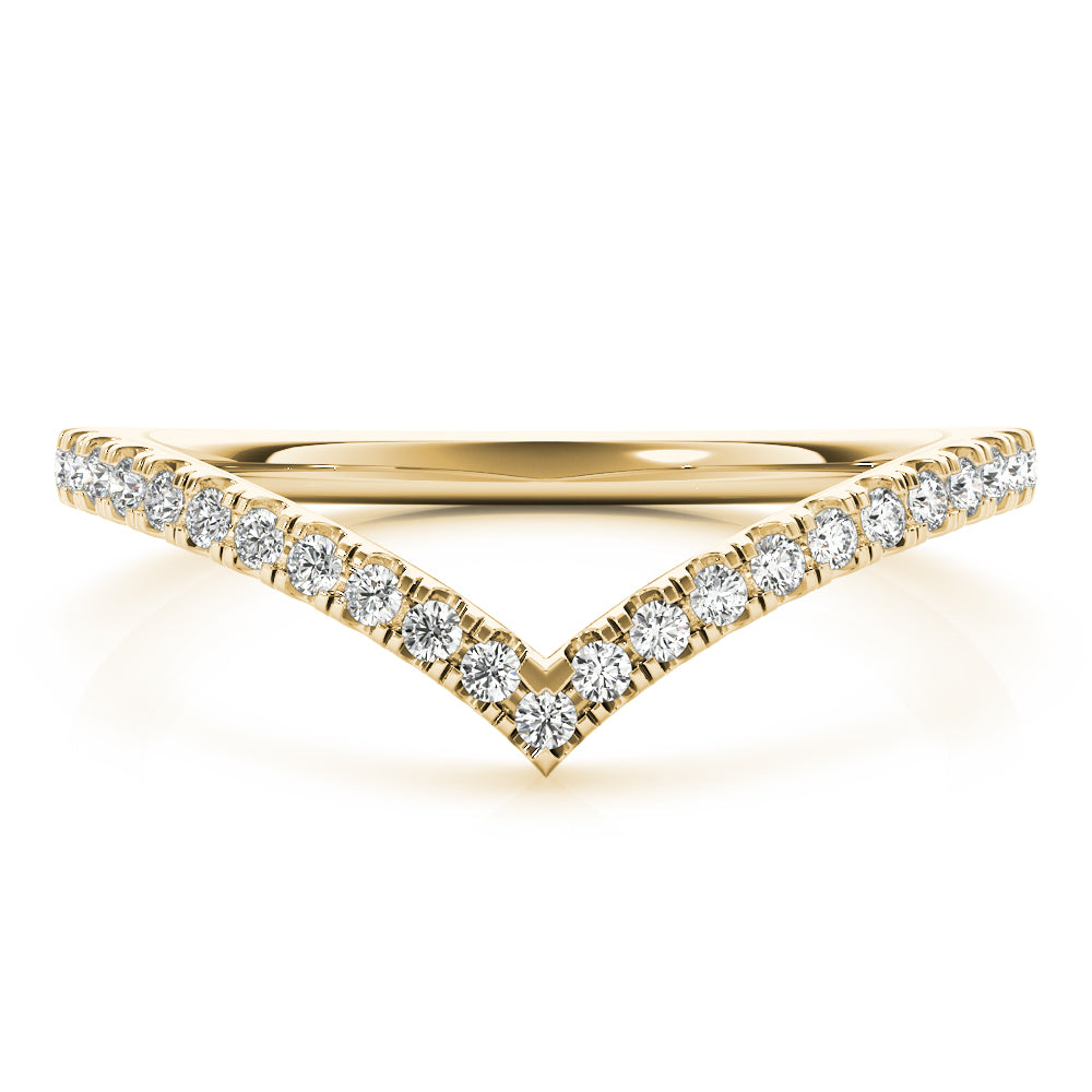 1/5 ct tw Lab Grown Diamond Wedding Band in 14K Yellow Gold