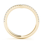 1/5 ct tw Lab Grown Diamond Wedding Band in 14K Yellow Gold