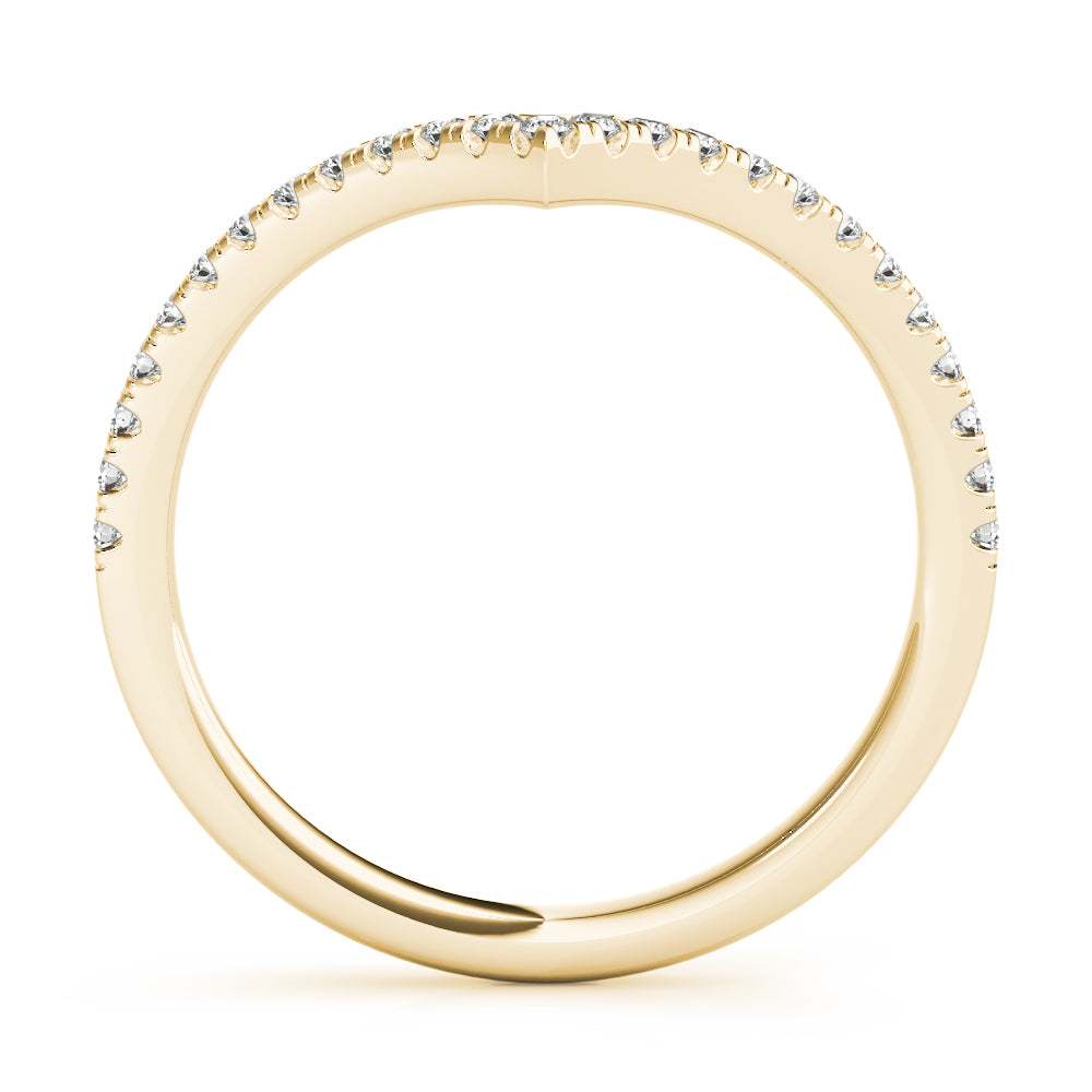 1/5 ct tw Lab Grown Diamond Wedding Band in 14K Yellow Gold