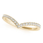 1/5 ct tw Lab Grown Diamond Wedding Band in 14K Yellow Gold