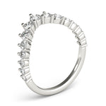3/4 ct tw Lab Grown Diamond Wedding Band in 14K White Gold