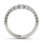 3/4 ct tw Lab Grown Diamond Wedding Band in 14K White Gold