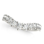 3/4 ct tw Lab Grown Diamond Wedding Band in 14K White Gold