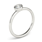 1/3 ct tw Round Lab Grown Diamond Solitaire Ring in 14K White Gold