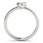 1/3 ct tw Round Lab Grown Diamond Solitaire Ring in 14K White Gold