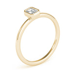 1/3 ct tw Emerald-Cut Lab Grown Diamond Solitaire Ring in 14K Yellow Gold