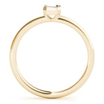 1/3 ct tw Emerald-Cut Lab Grown Diamond Solitaire Ring in 14K Yellow Gold