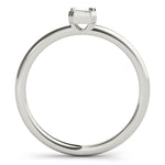 1/3 ct tw Emerald-Cut Lab Grown Diamond Solitaire Ring in 14K White Gold