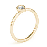 1/4 ct tw Pear Lab Grown Diamond Solitaire Ring in 14K Yellow Gold