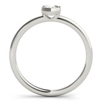 1/4 ct tw Pear Lab Grown Diamond Solitaire Ring in 14K White Gold