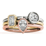 1/4 ct tw Pear Lab Grown Diamond Solitaire Ring in 14K White Gold