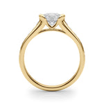 Round Single Row Lab Grown Diamond Engagement Ring - VS1 D/E/F | 14K & 18K Gold | 14K Rose Gold | Round Lab Diamond | Picasso Gold & Diamond Chicago