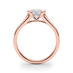 Round Single Row Lab Grown Diamond Engagement Ring - VS1 D/E/F | 14K & 18K Gold | 14K Rose Gold | Round Lab Diamond | Picasso Gold & Diamond Chicago