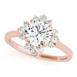 Round Halo Lab Grown Diamond Engagement Ring - VS1 D/E/F | 14K & 18K Gold | 14K White Gold | Round Lab Diamond | Picasso Gold & Diamond Chicago