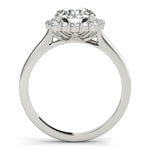 Round Halo Lab Grown Diamond Engagement Ring - VS1 D/E/F | 14K & 18K Gold | 14K Rose Gold | Round Lab Diamond | Picasso Gold & Diamond Chicago