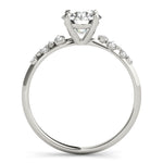 Round Single Row Lab Grown Diamond Engagement Ring - VS1 D/E/F | 14K & 18K Gold | 18K White Gold | Round Lab Diamond | Picasso Gold & Diamond Chicago