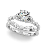 3/8 ct tw Lab Grown Diamond Engagement Ring Setting in 14K White Gold