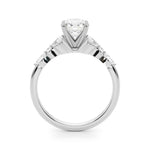 3/8 ct tw Lab Grown Diamond Engagement Ring Setting in 14K White Gold