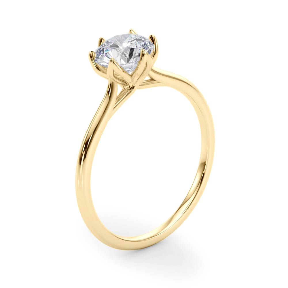 Tulip Solitaire Engagement Ring